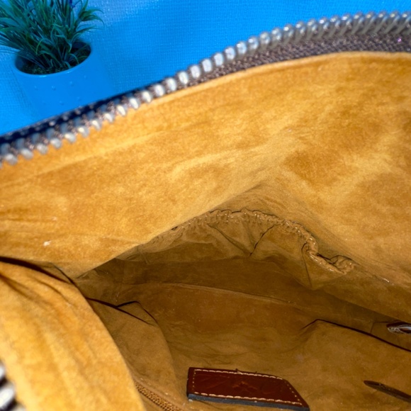 Patricia Nash "Valerie" Burgundy Floral-Embossed TooledLeather Fold-OverWristlet - Picture 8 of 14